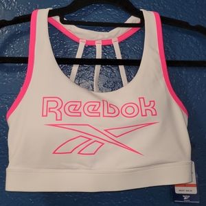 REEBOK Sports Bra Burst Stark/Knockout Pink SZ: S